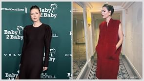 In Pictures: Maria Sharapova dazzles in chic red and black ensemble as she attends Hermes' show at Paris Fashion Week
