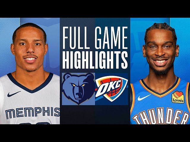 Memphis Grizzlies vs OKC Thunder Prediction, Starting Lineups and