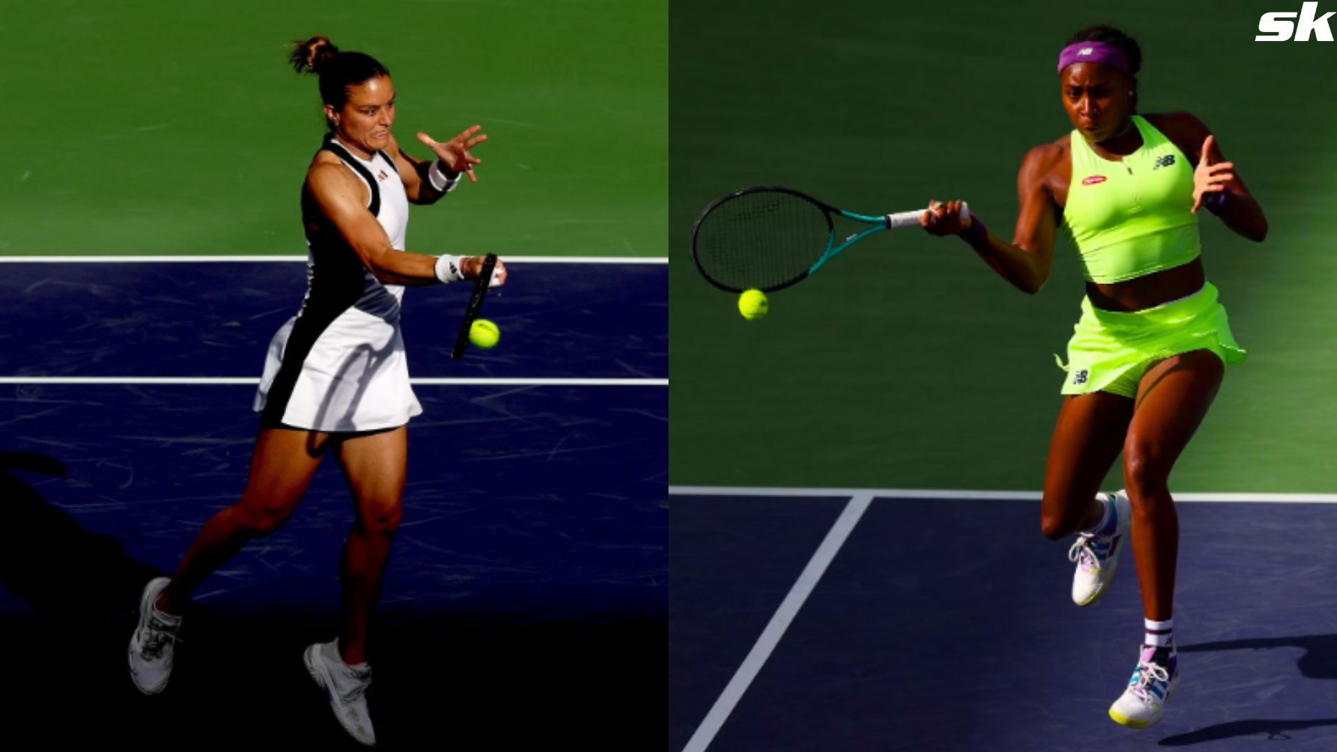 Coco Gauff and Maria Sakkari, 2024 BNP Paribas Open Semi-finals