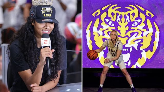 WATCH: "One more year" chants echo through LSU's home court as fans want  Angel Reese and Hailey Van Lith to return for another season