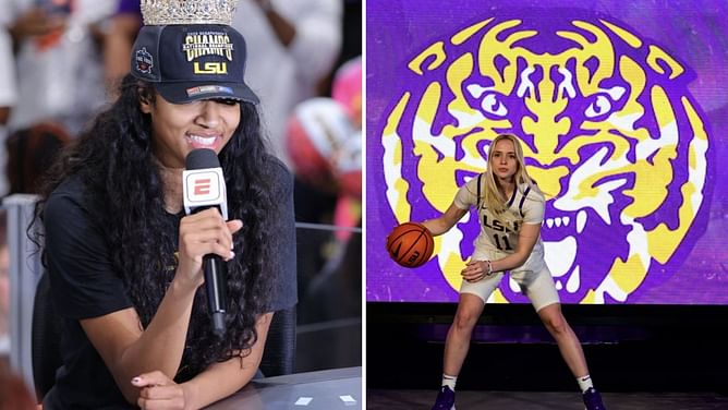 WATCH: "One more year" chants echo through LSU's home court as fans want Angel Reese and Hailey Van Lith to return for another season