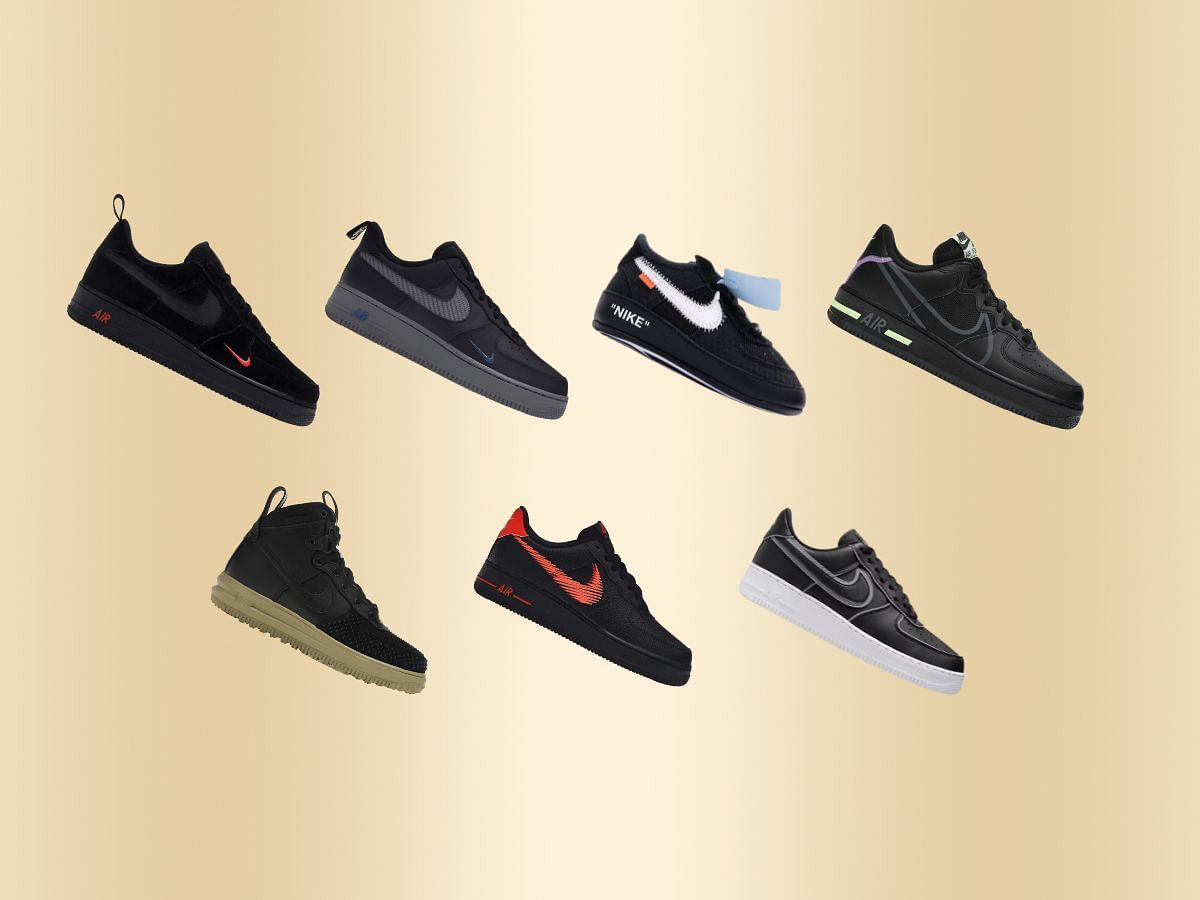 Best black Nike Air Force 1 sneakers to avail (Image via Sportskeeda(