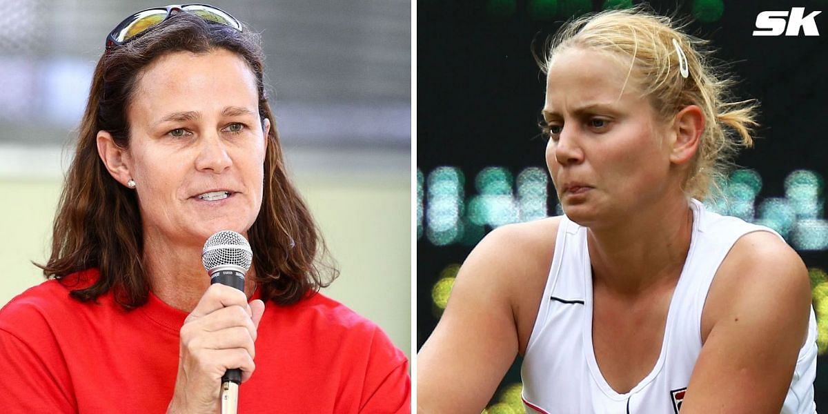 Pam Shriver (left) and Jelena Dokic