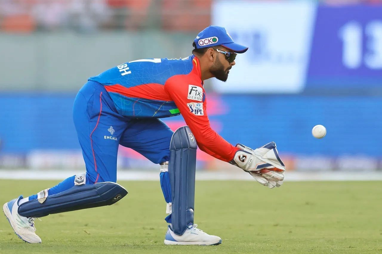 Rishabh Pant donned the wicketkeping gloves in the Delhi Capitals