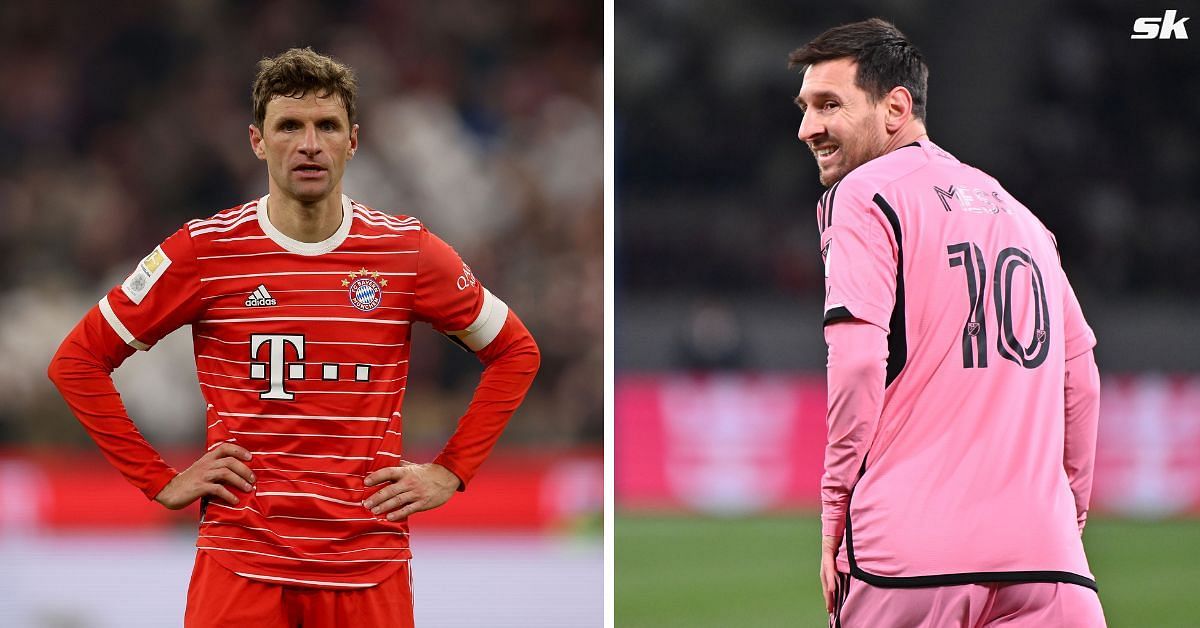 Thomas Muller and Lionel Messi