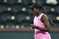 Sloane Stephens at the 2024 BNP Paribas Open.