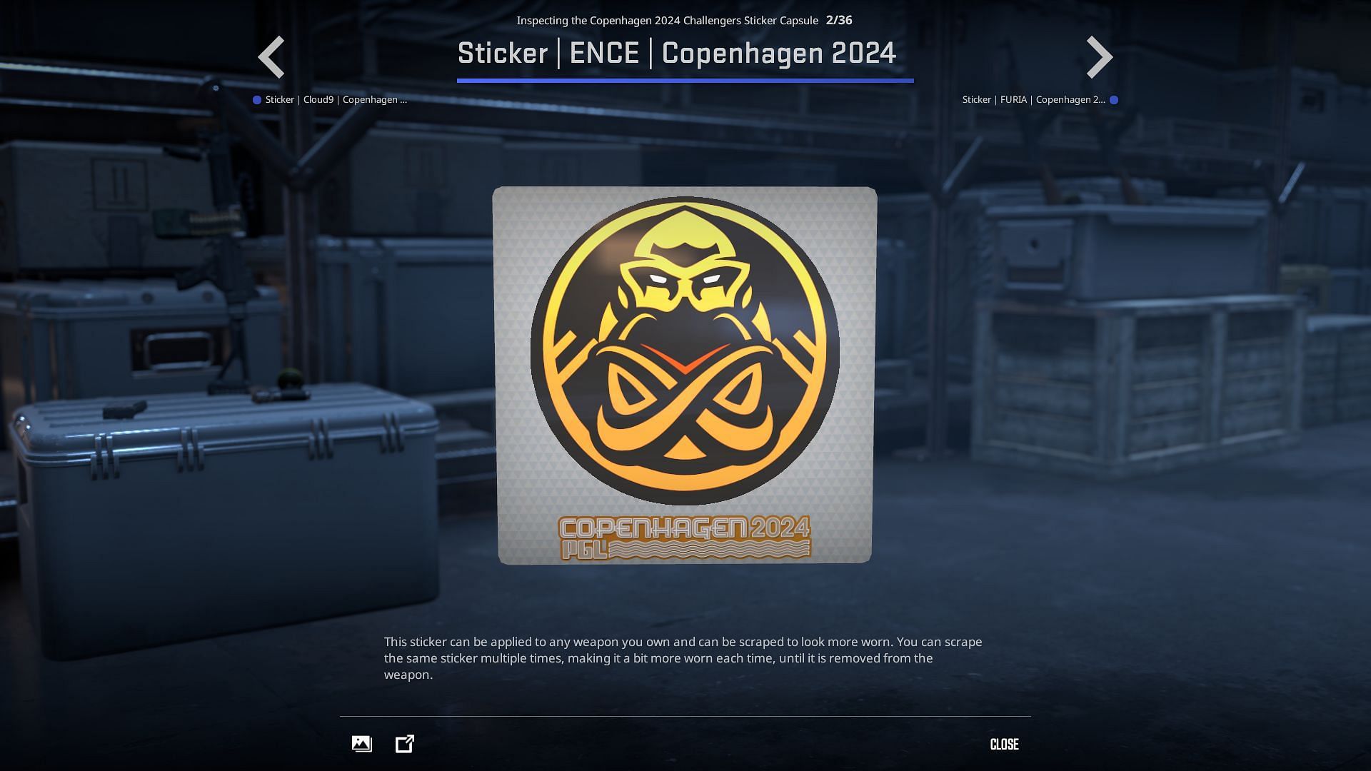 ENCE sticker (Image via Valve)