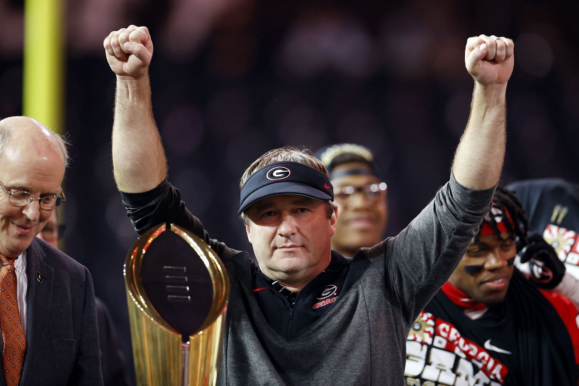 Coach Kirby Smart of the Georgia Bulldogs