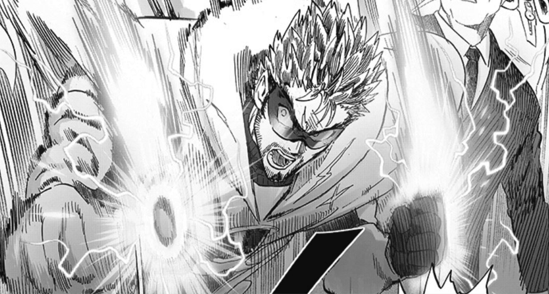 Blast as seen in the One Punch Man manga (Image via Shueisha)