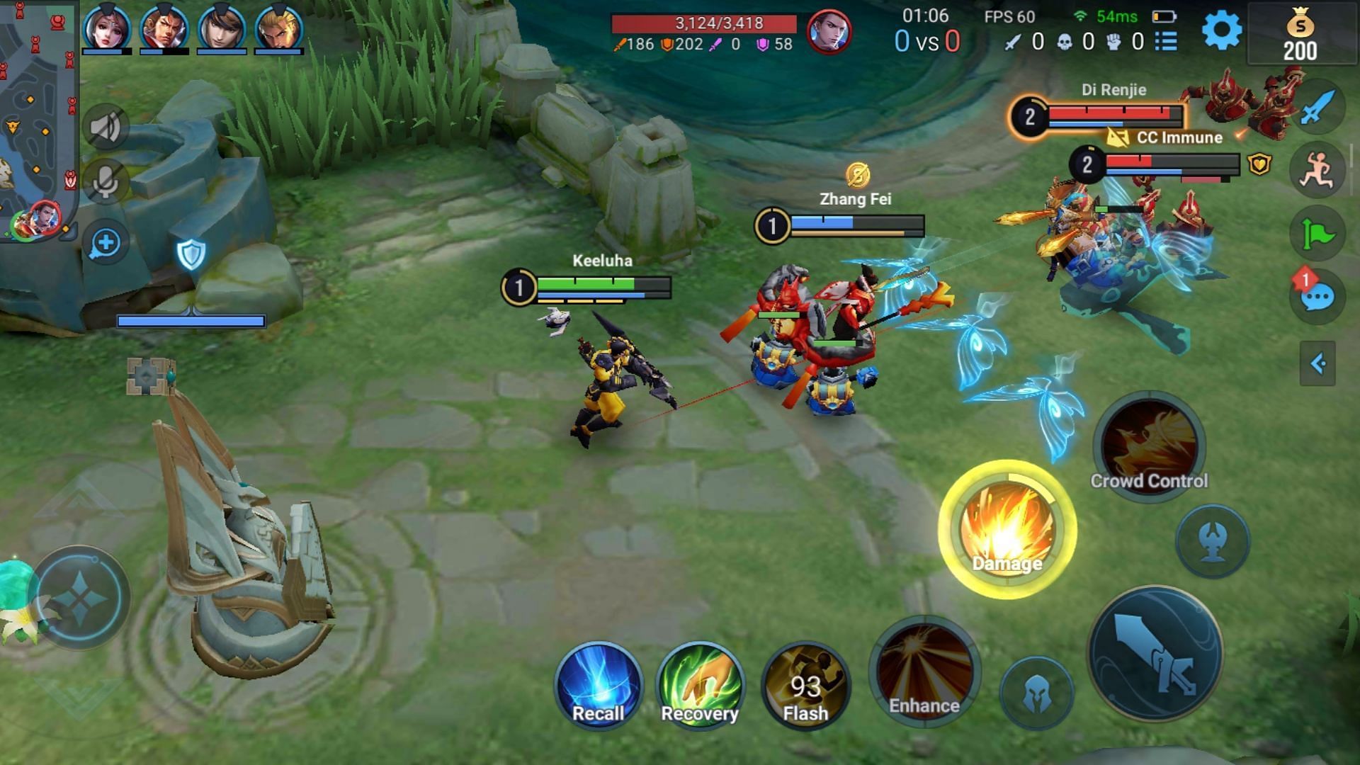 Positioning is crucial while playing Farm Lane in Honor of Kings. (Image via Level Infinite)
