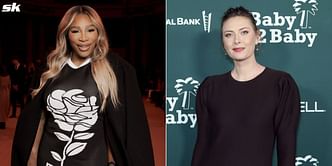 WATCH: Serena Williams and Maria Sharapova crack each other up as they reunite during Valentino's Fall 2024 show at Paris Fashion Week