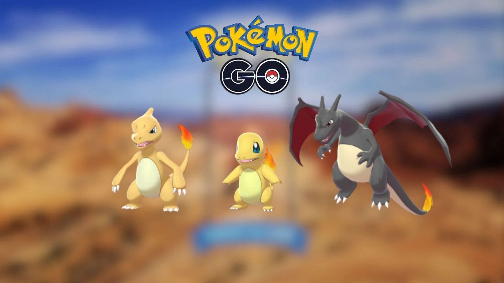 Shiny Charmander, Shiny Charmeleon, and Shiny Charizard (Image via TPC)