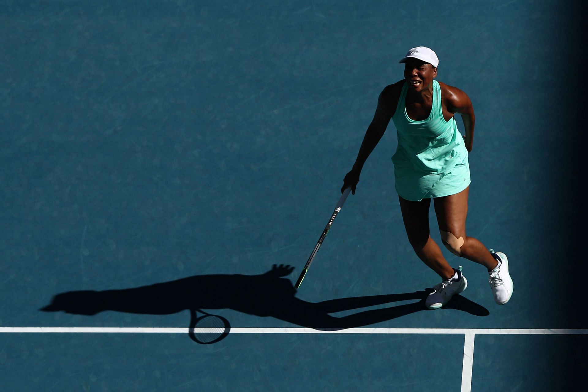 Venus Williams cries in pain at Australian Open 2021.