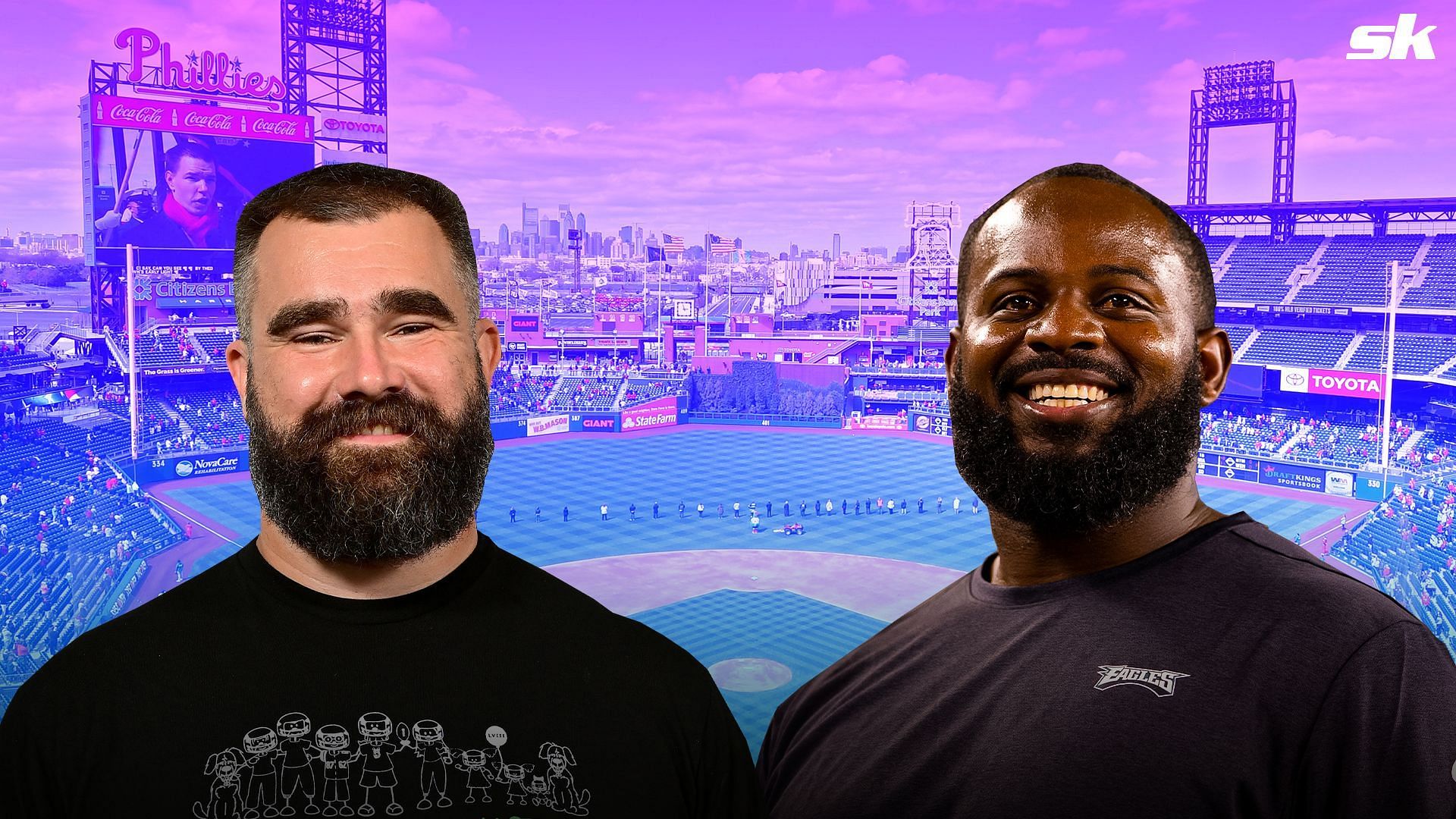 Jason Kelce and Fletcher Cox set to throw ceremonial first pitches at Phillies game