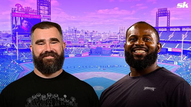 NFL stars Jason Kelce and Fletcher Cox set to throw ceremonial first pitches at Phillies game