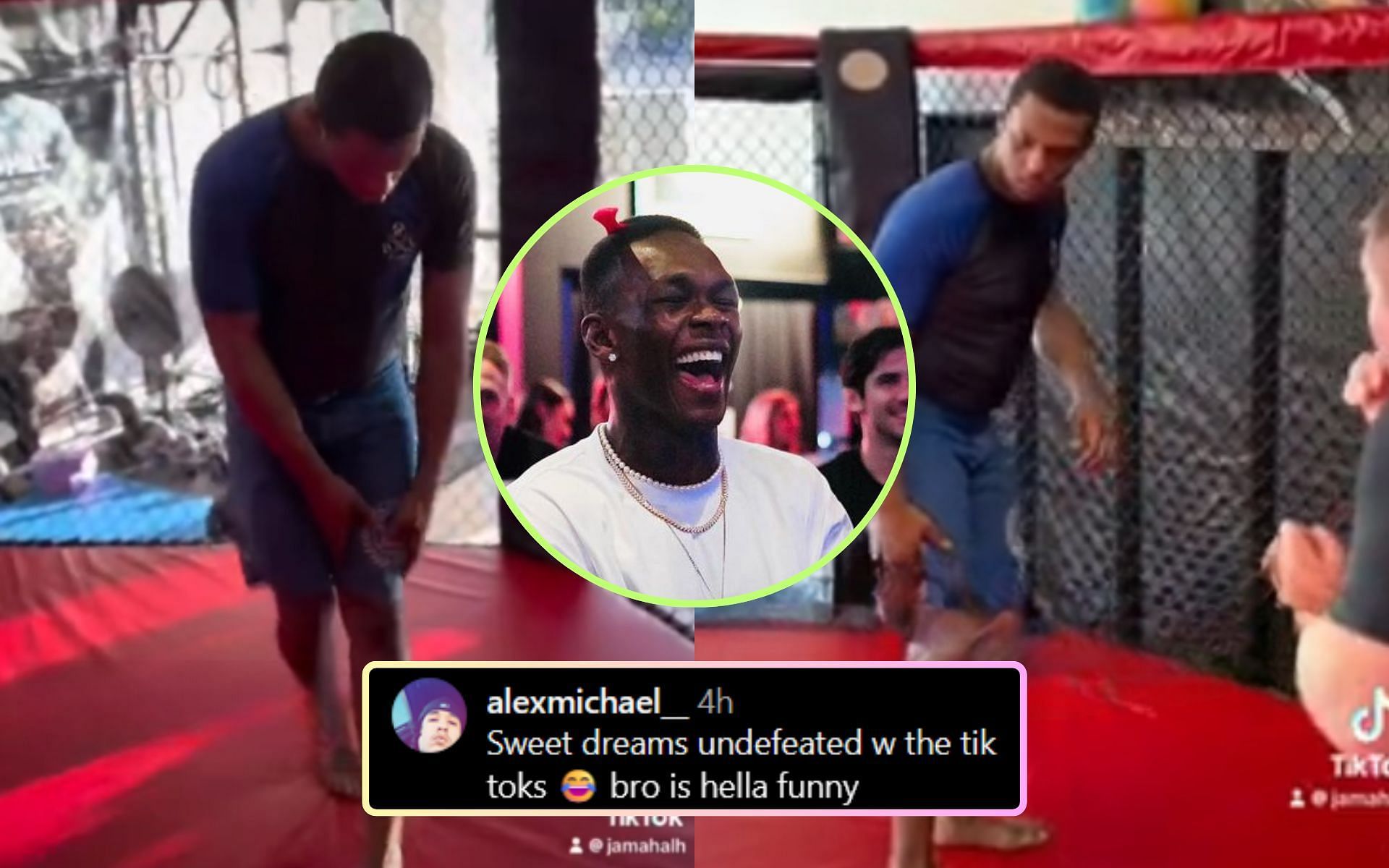 Israel Adesanya and fans roar with laughter over Jamahal Hill