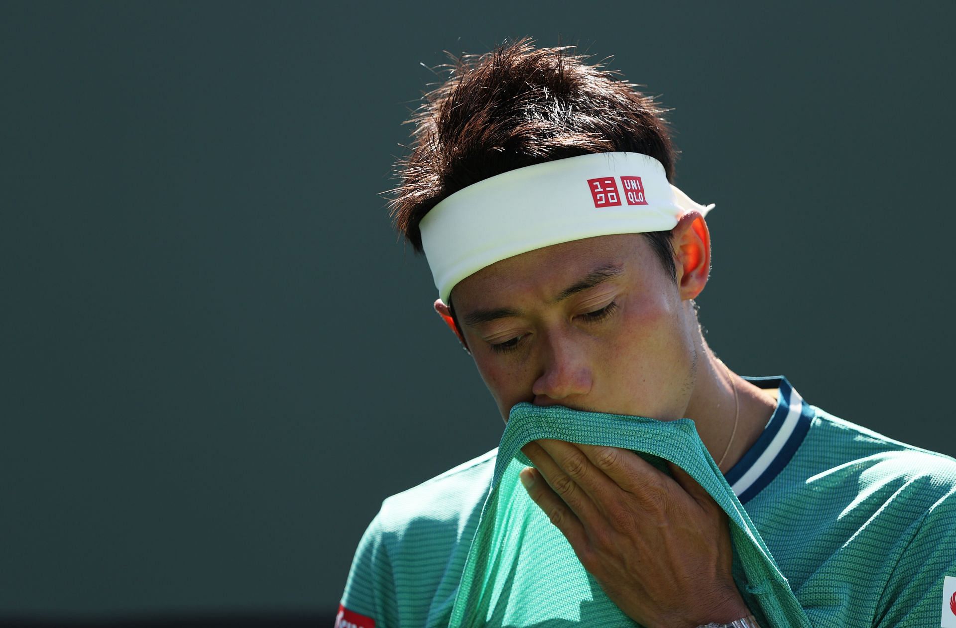 Kei Nishikori at the 2021 BNP Paribas Open