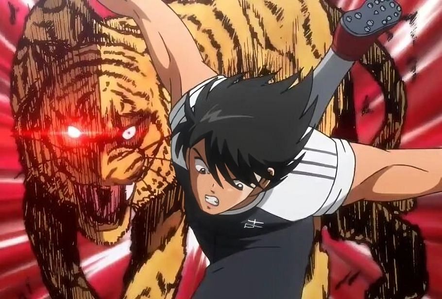 Hyuga&#039;s new Tiger Shot (Image via David Production).