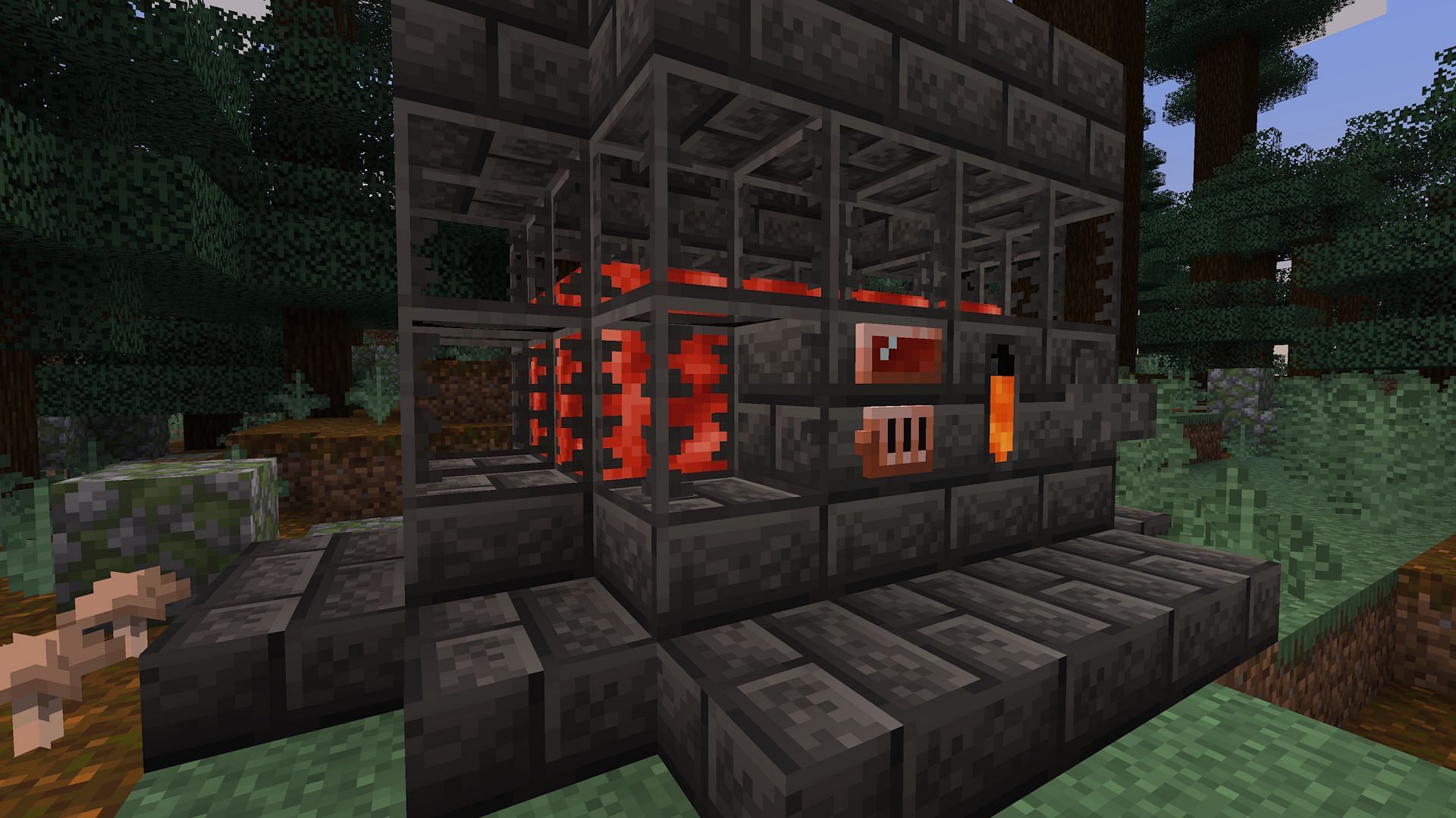 Smelteries are as impressive as they are important to Tinkers Construct (Image via Mojang)