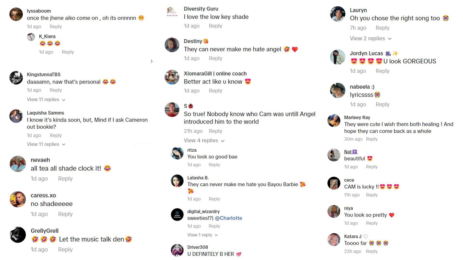 Fans reacted to Angel Reese&#039;s TikTok video.