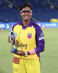 Deepti Sharma won the PoTM for all-round performance (Source: X / UPWarriorz)
