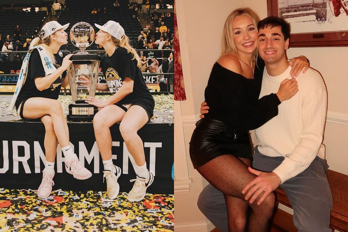 Iowa star Kylie Feuerbach&rsquo;s BF John Paulakidas rejoices as Caitlin Clark&rsquo;s crew bags Big Ten champion