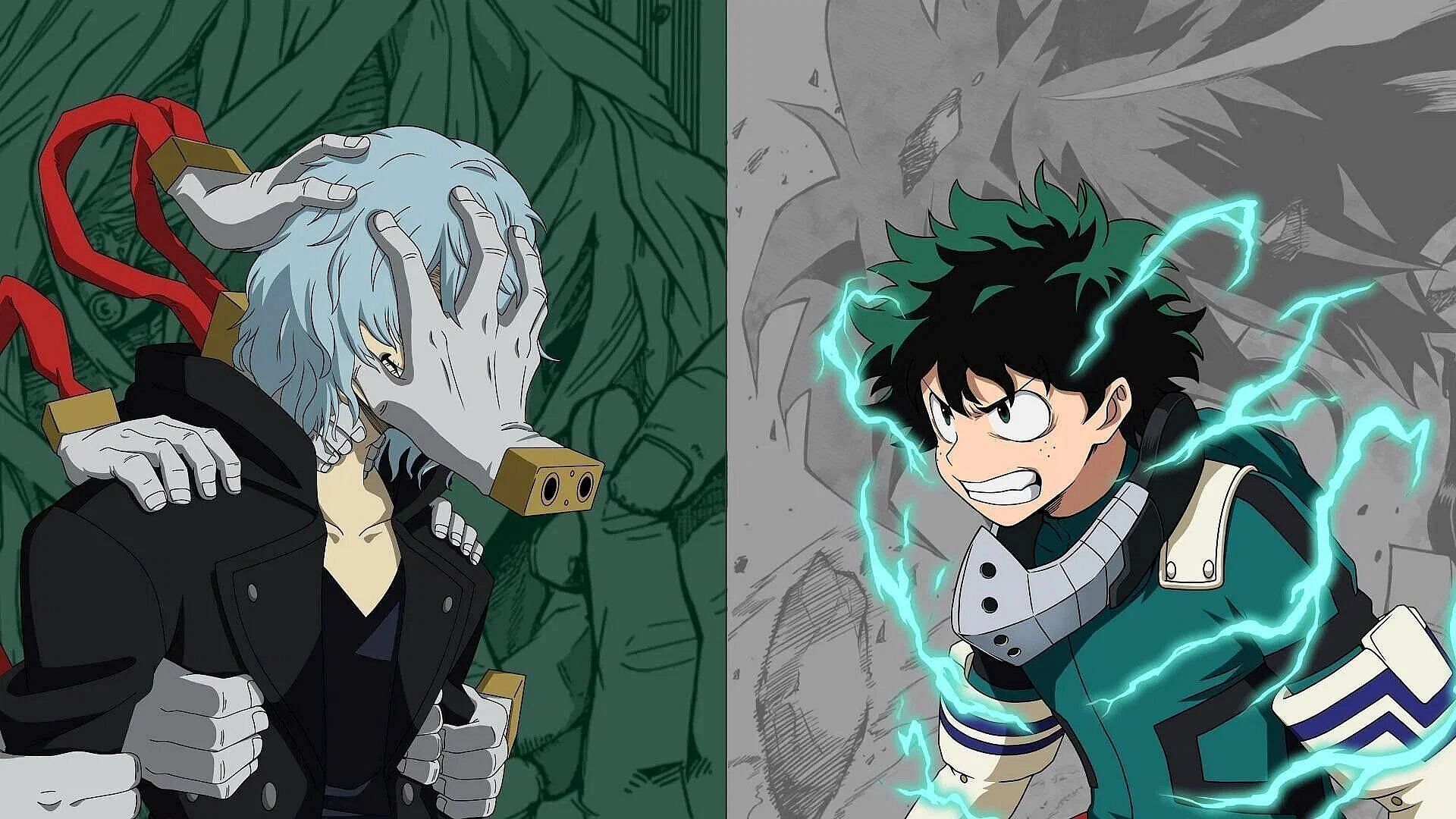 Shigaraki and Deku in the anime (Image via Bones)