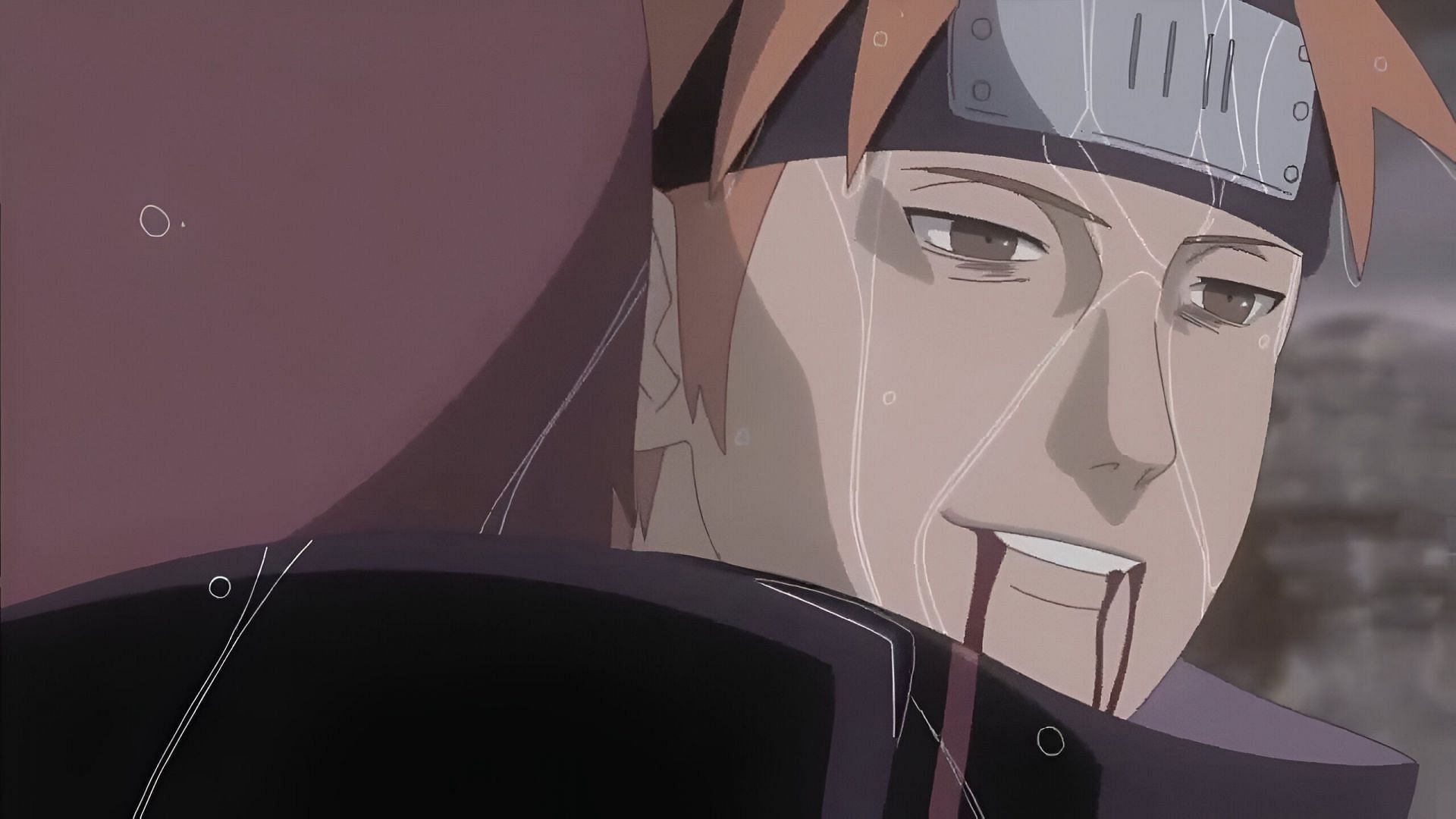 Yahiko after dying at the hands of Nagato (Image via Studio Pierrot)