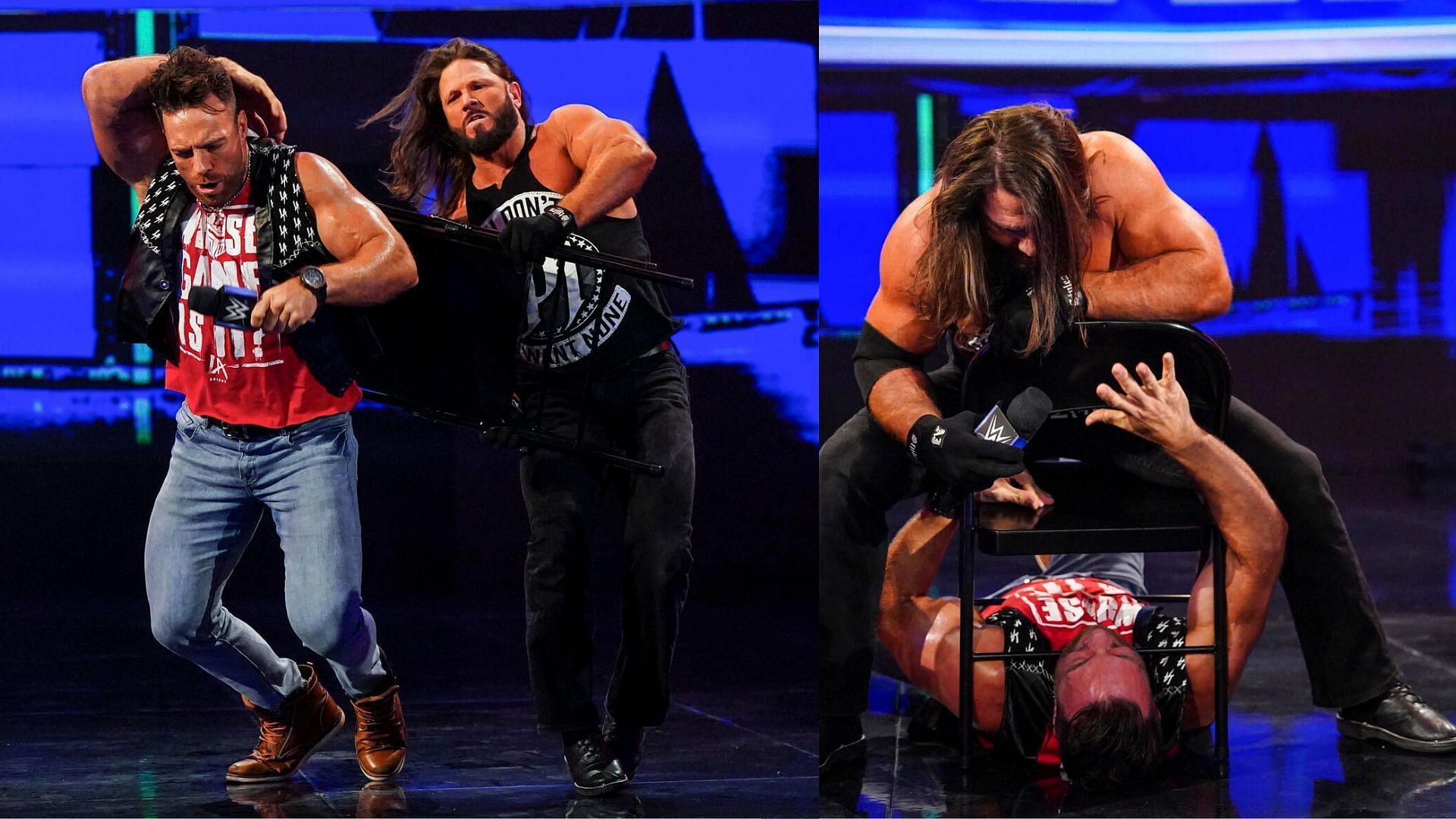 There is no love-lost between AJ Styles and LA Knight.