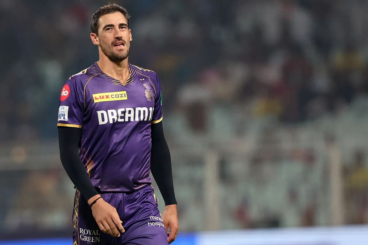 Mitchell Starc had a middling game [Image Courtesy: iplt20.com]