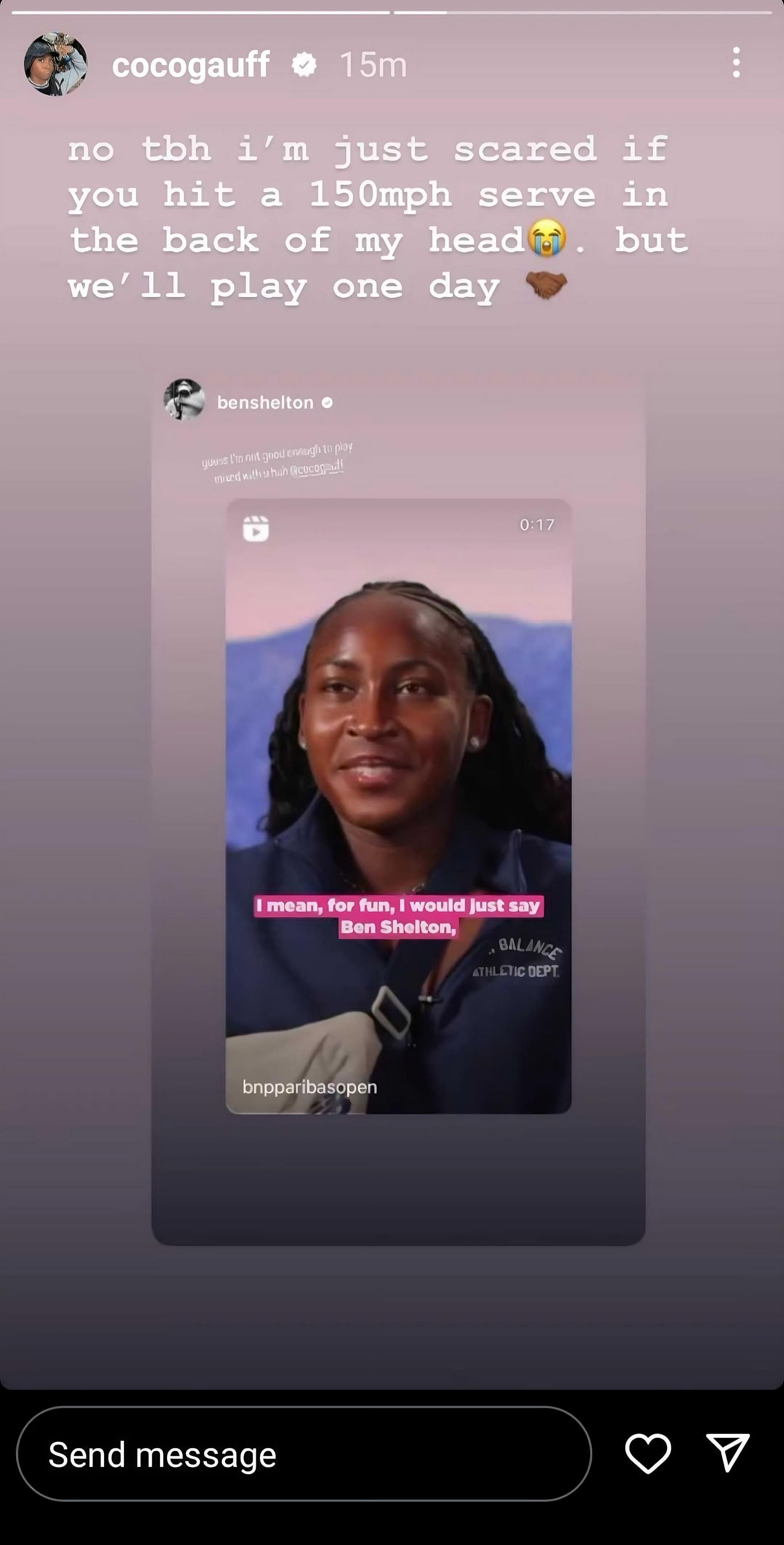 Coco Gauff on Instagram