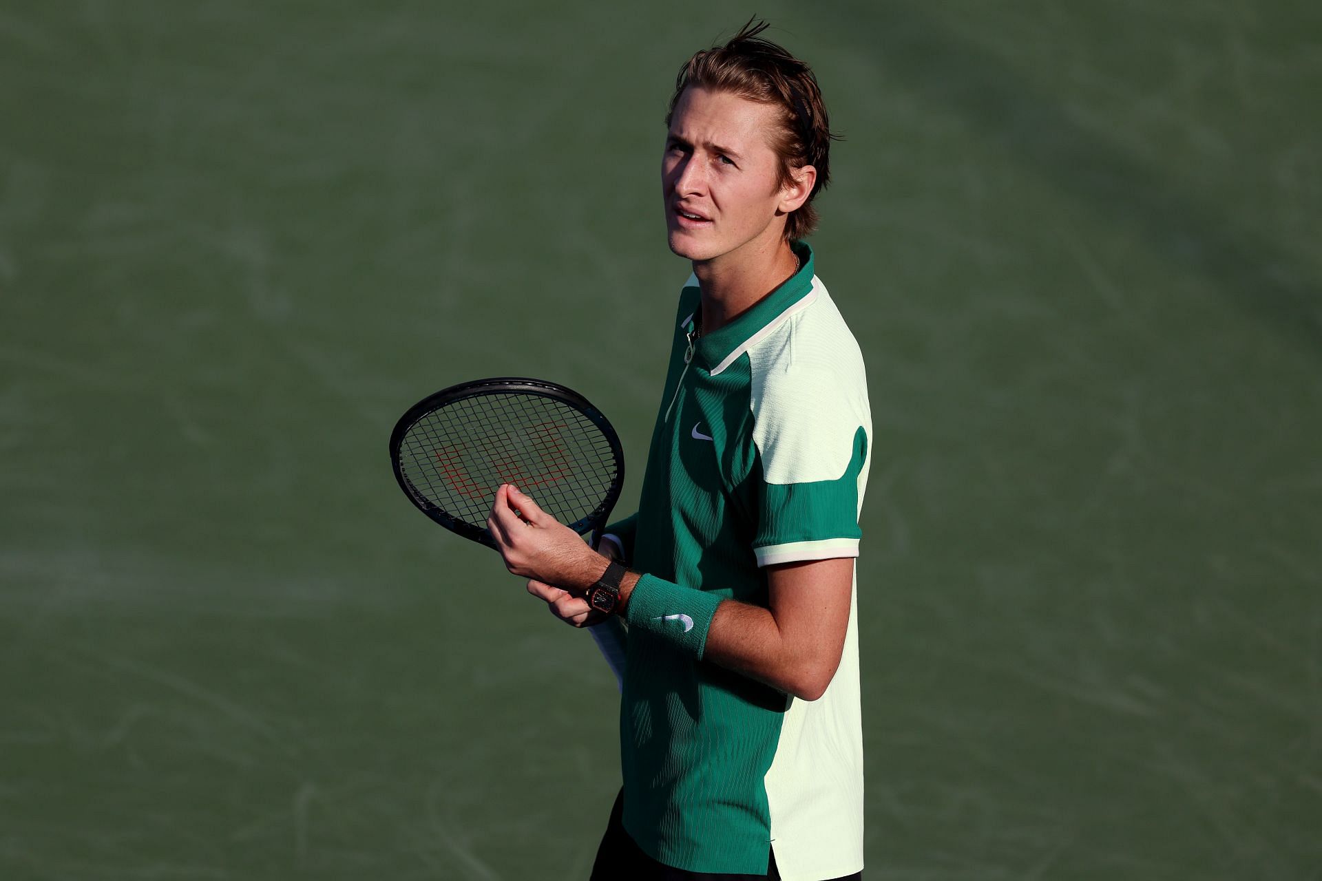 Sebastian Korda at the 2024 Dubai Tennis Championships.