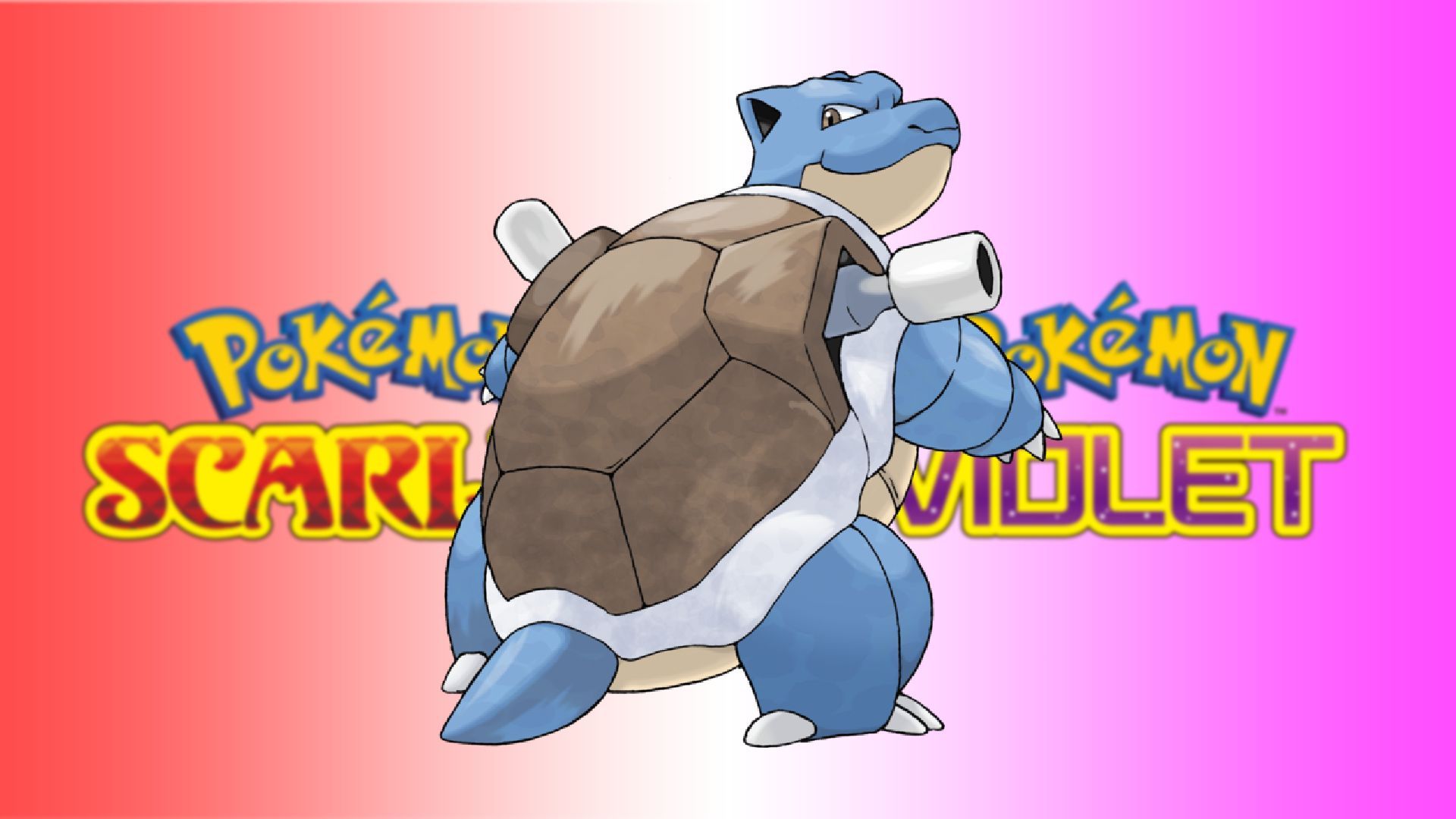 Pokemon Scarlet and Violet Steel Blastoise rewards