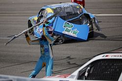"Crime"; "MLB get him a contract": NASCAR fans react to Joey Gase's bumper toss at Dawson Cram