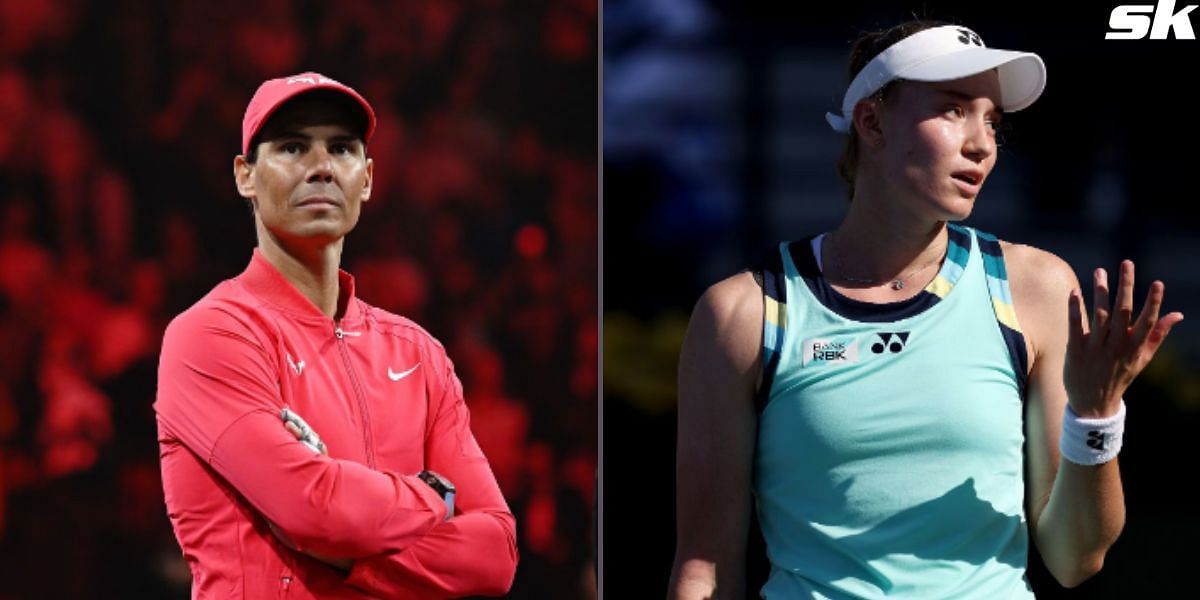 Rafael Nadal and Elena Rybakina