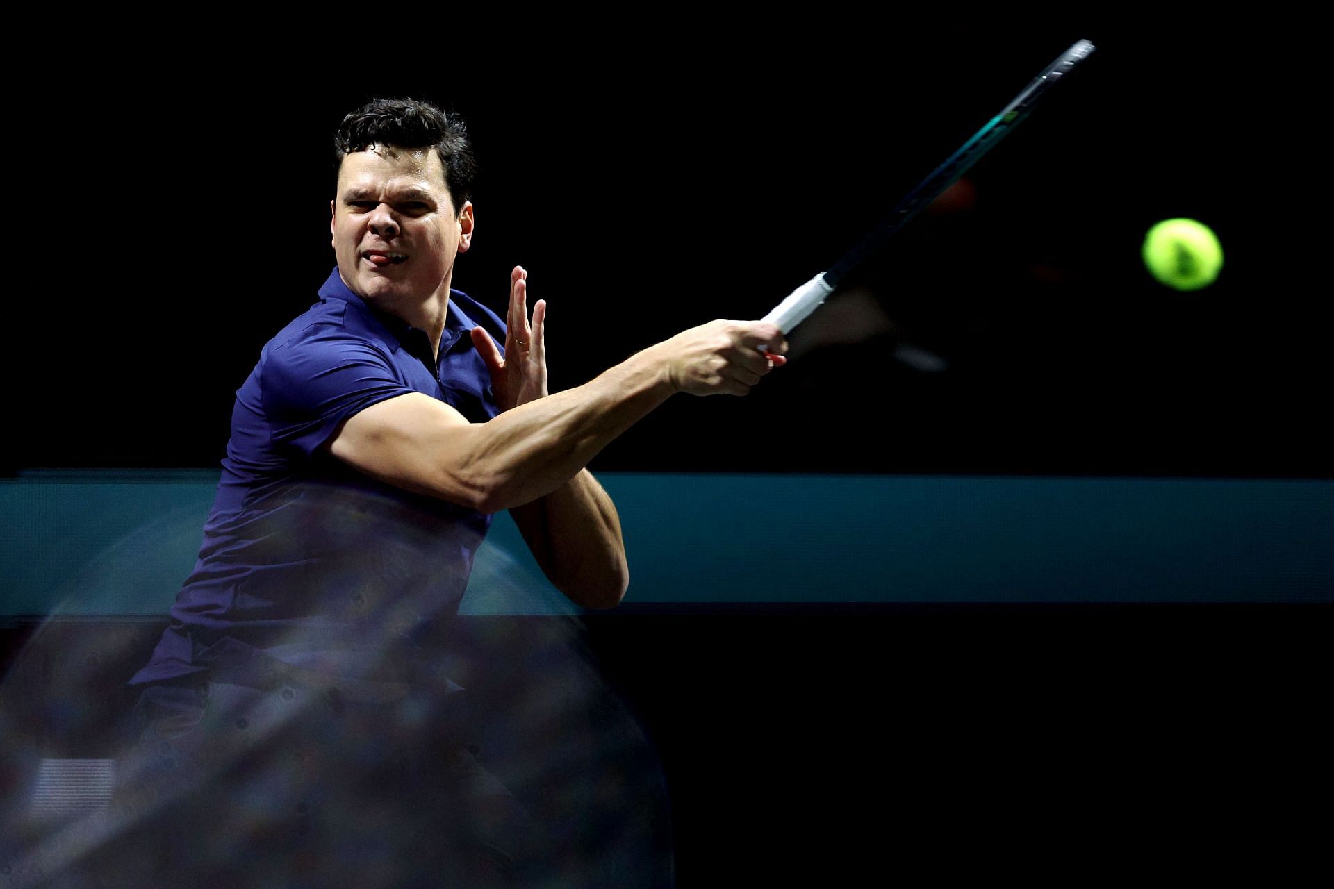 Milos Raonic at the 2024 ABN AMRO Open in Rotterdam 