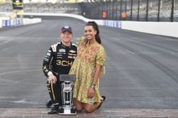 Tyler Reddick's fiancé Alexa DeLeon vows to work on her "soft smiles,” says her beau is more “photogenic” than her
