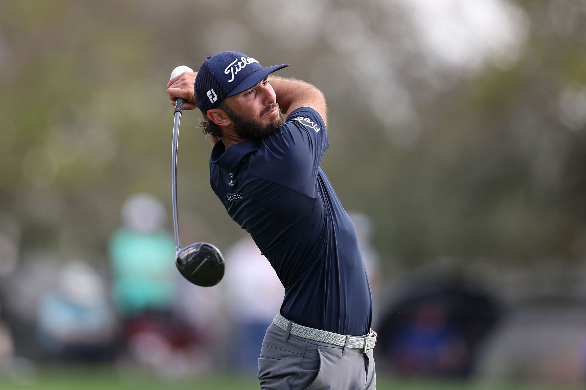 Max Homa plays his shot during the final round of the Arnold Palmer Invitational 2023