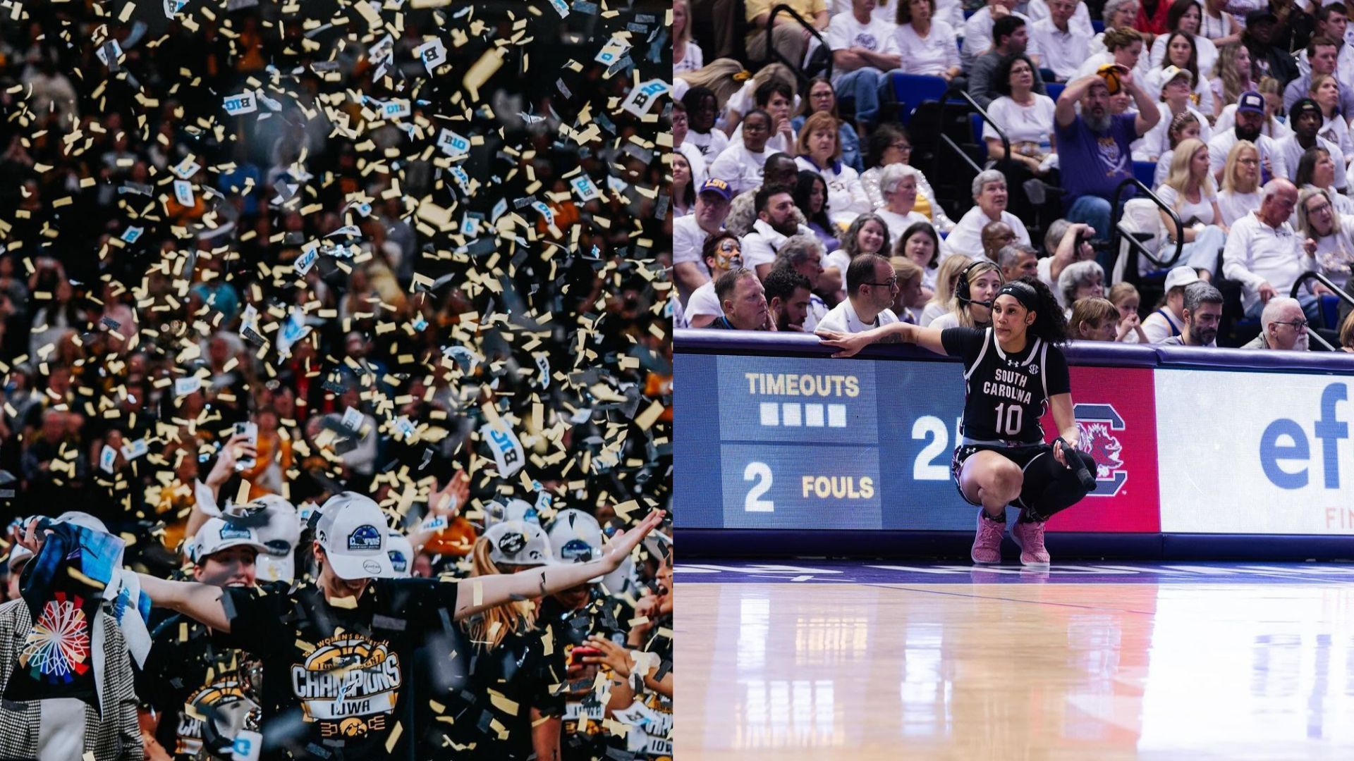 Iowa basketball star, Caitlin Clark and South Carolina