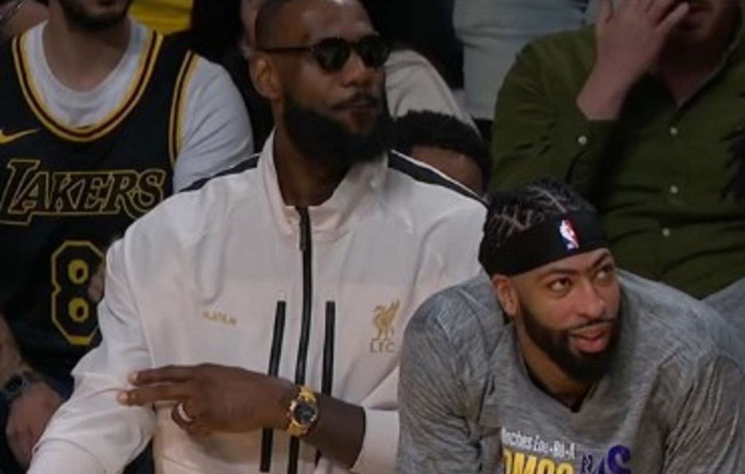 Injured LeBron James appears courtside for Bucks-Lakers donning $412,000 Patek Philippe.