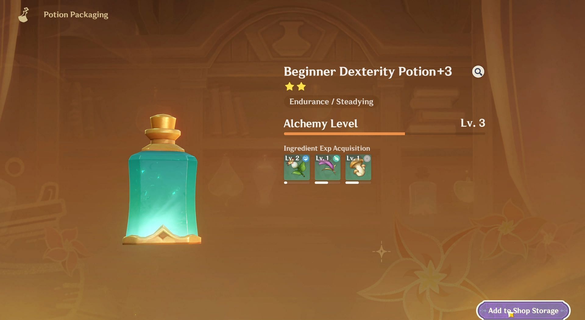 Beginner grade potion (Image via HoYoverse)