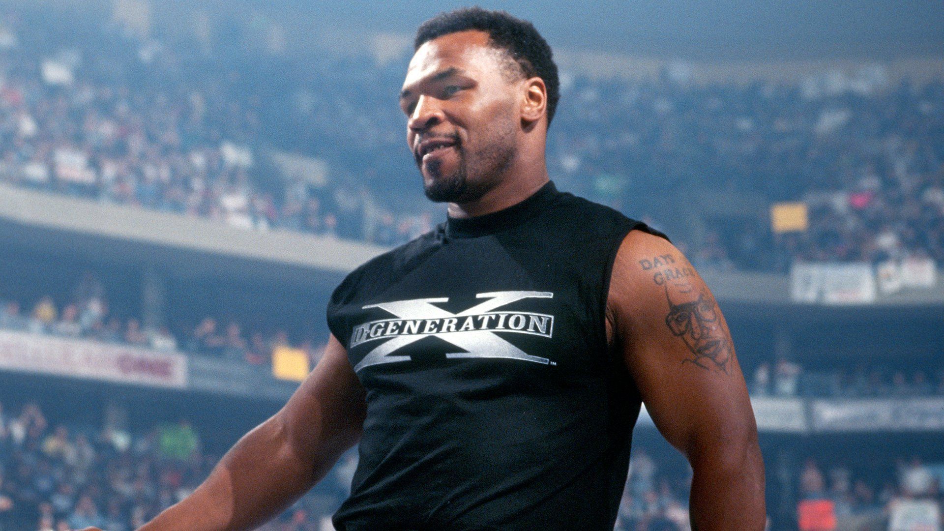 Mike Tyson wears a DX t-shirt on WWE RAW