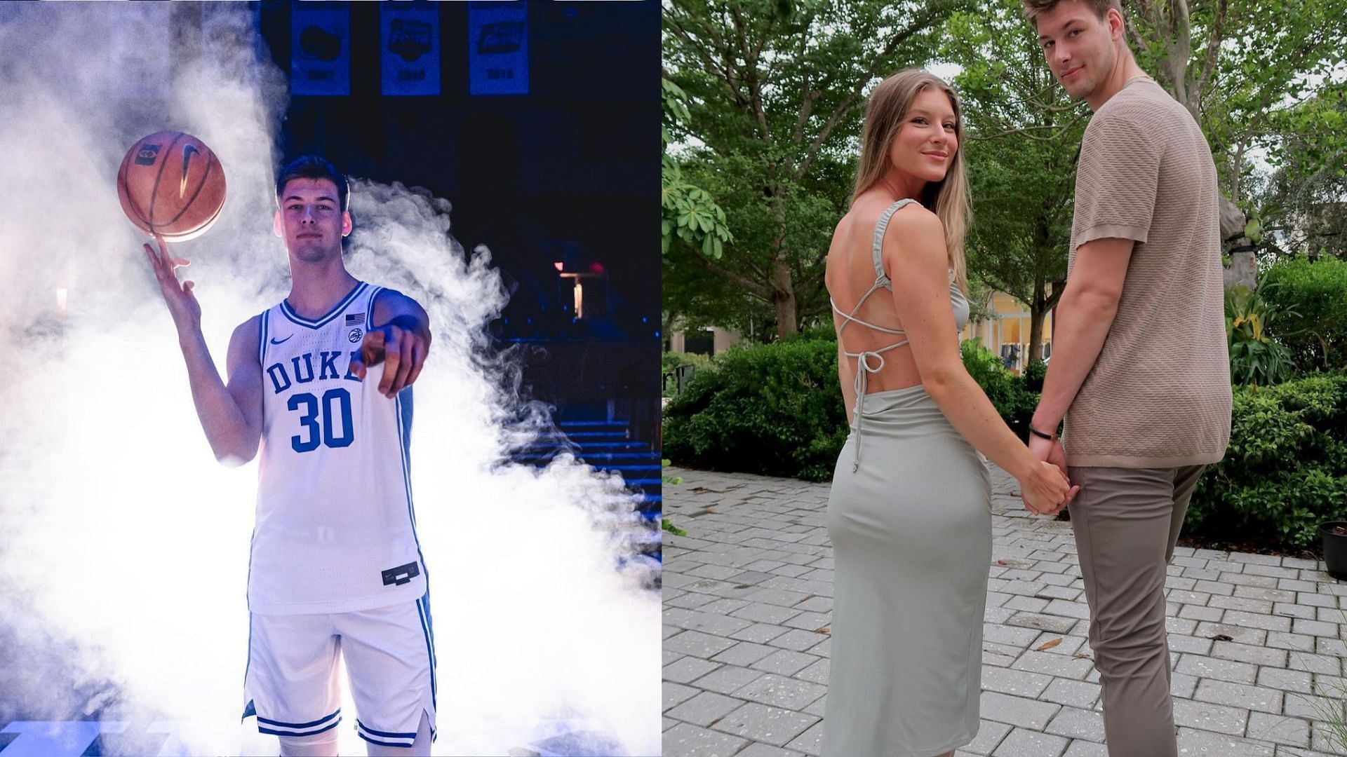 Duke center Kyle Filipowski and GF, Caitlin Hutchinson