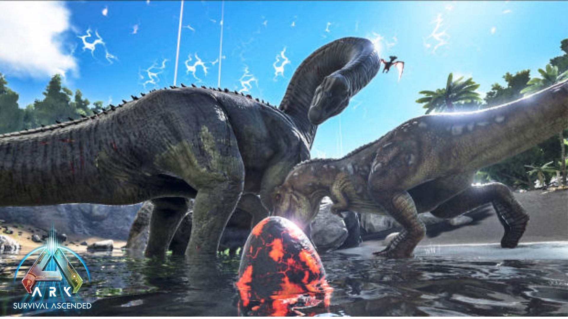 You need to tame and level up your dinos to be the last players standing in Survival of the Fittest (Image via Studio Wildcard)