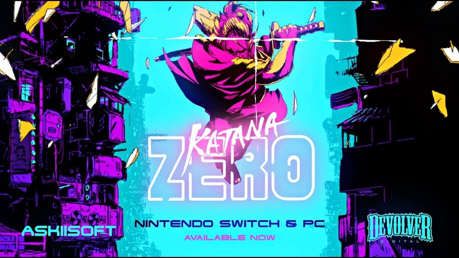Get lost in a dystopian world with your sword in Katana Zero (Image via YouTube)