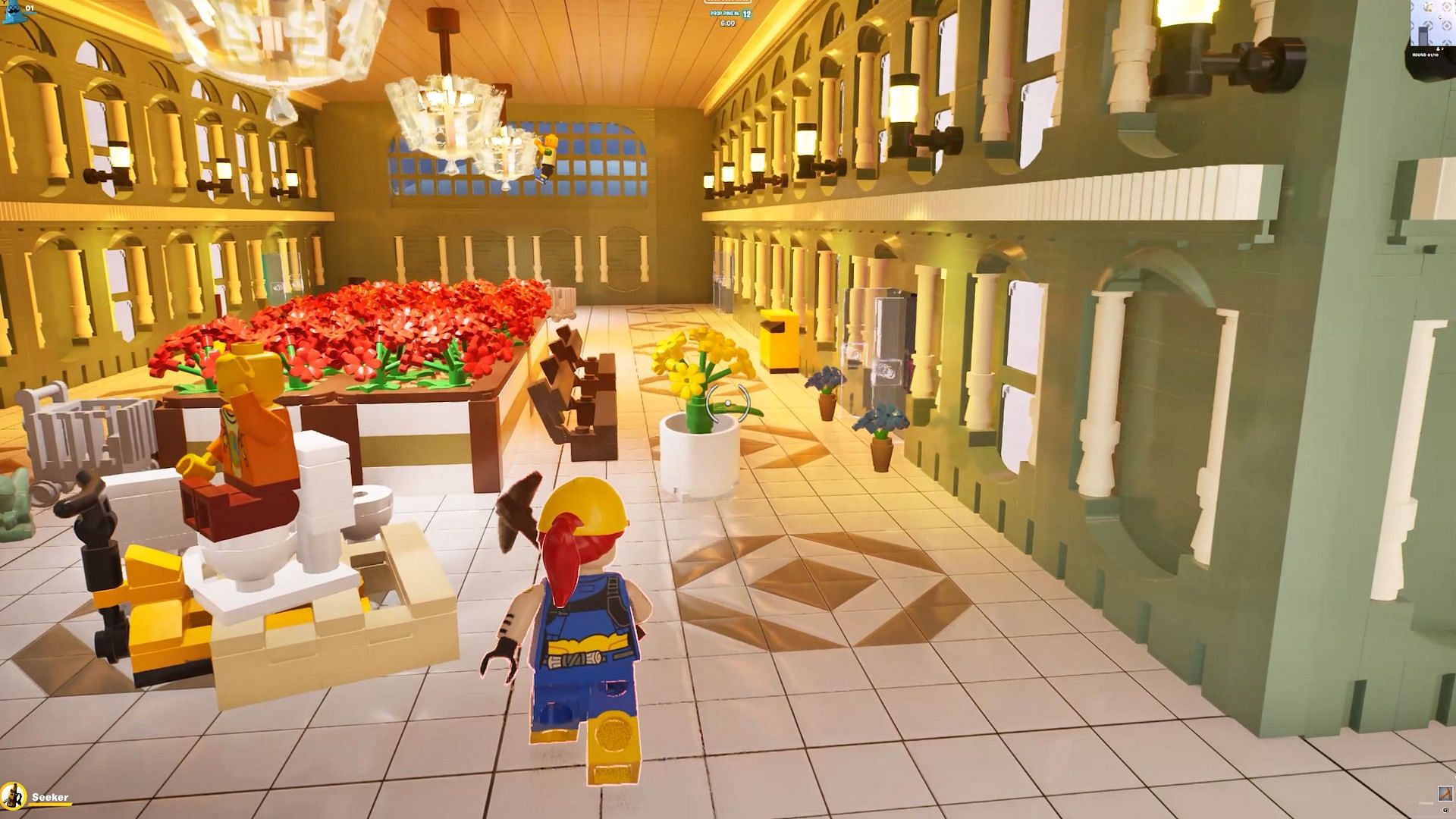 The LEGO Prop Hunt game mode takes players to a shopping mall. (Image via The LEGO Group)