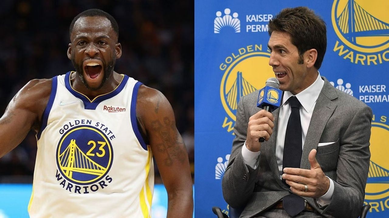 Bob Myers made a Draymond Green joke in his return to the Bay Area on Wednesday.