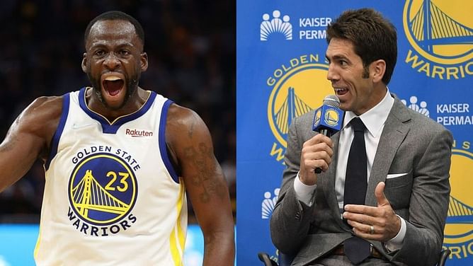 Bob Myers hilariously points out upside of Draymond Green's technical foul trouble: "I don't have to go talk to him"