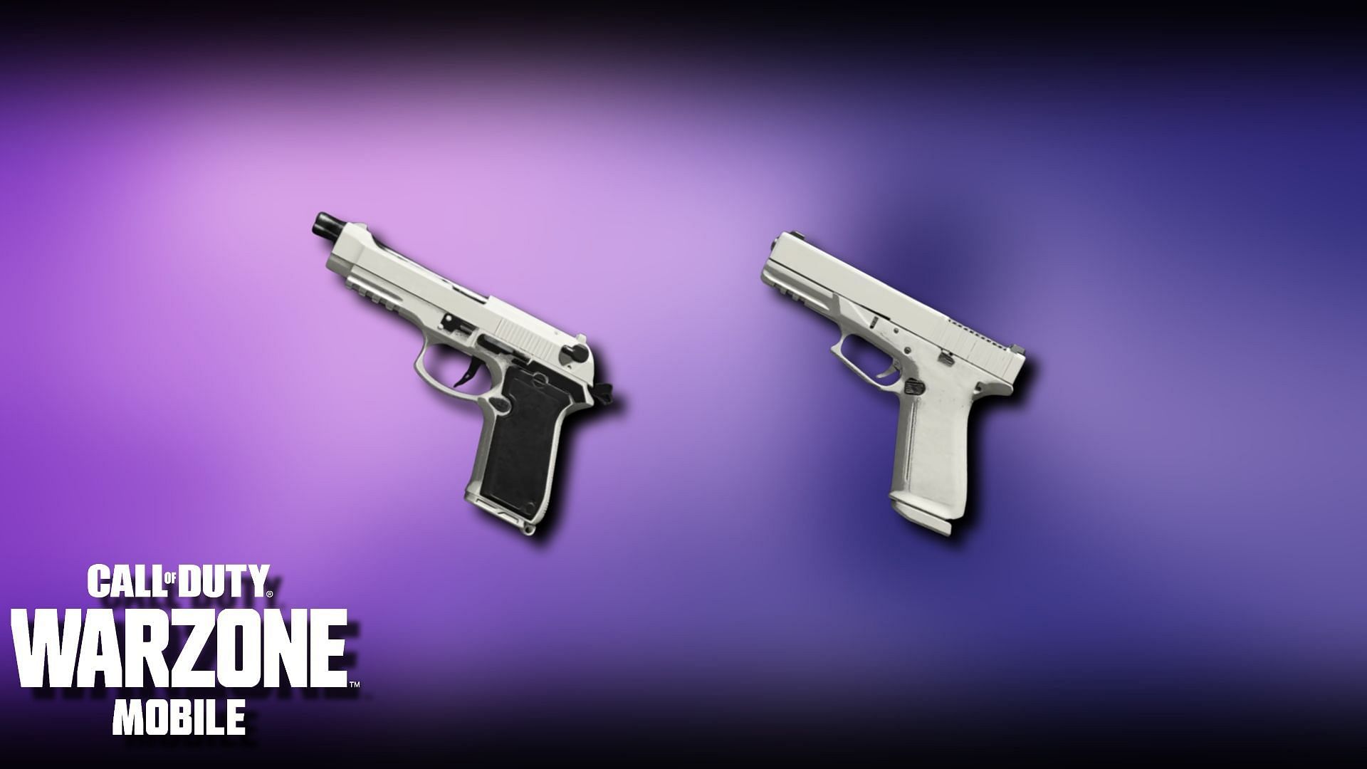 Pistols in Warzone Mobile (Image via Activision / Edited by Sportskeeda)