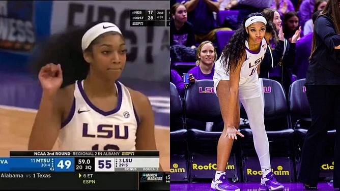 WATCH: $1.8M NIL-valued Angel Reese waves goodbye to MTSU player after foul during nail-biting showdown